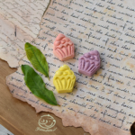 قند طرح کاپ کیک با قالب فشاری قند